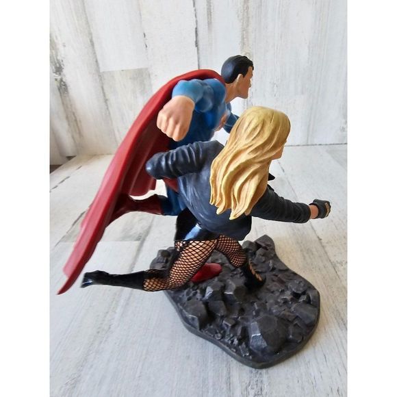 Superman Justice League America DC 2008 statue part 2 build scene figurine - Picture 6 of 8